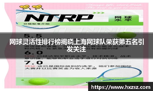 网球灵活性排行榜揭晓上海网球队荣获第五名引发关注